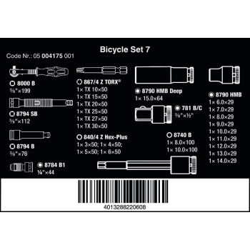 ZESTAW NARZĘDZI DO NAPRAWY ROWERÓW BICYCLE SET 7, 27 CZĘŚĆ