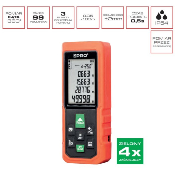 DALMIERZ LASEROWY DL-100XG ZIELONA WIĄZKA