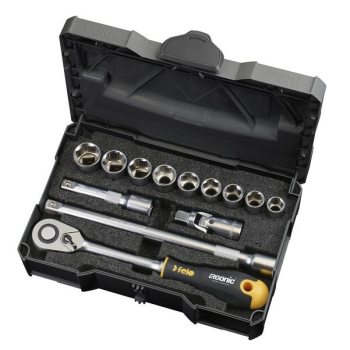 ZESTAW NARZĘDZI 1/2'' FELO ERGONOMIC 12CZ + GRZECHOTKA